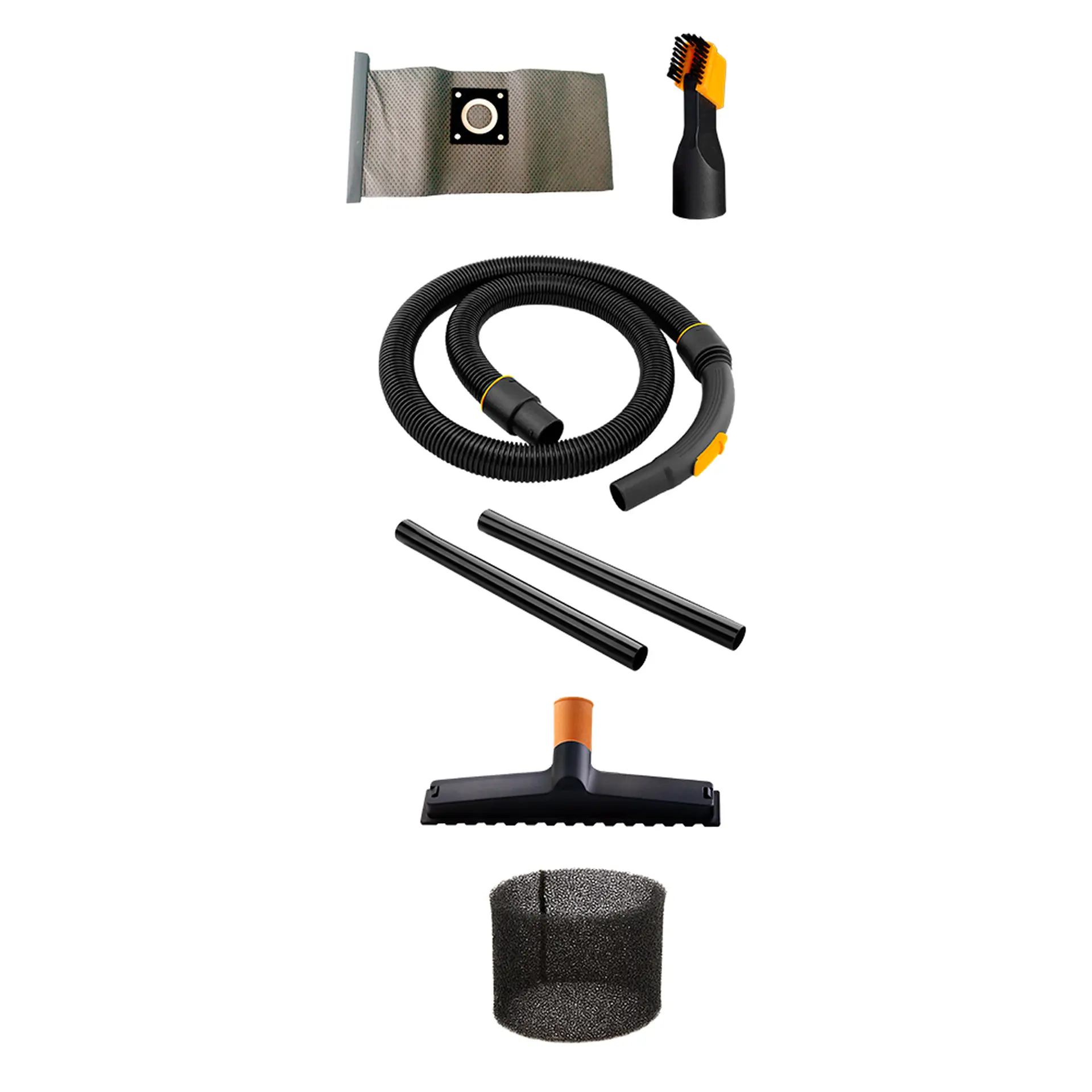 Aspirador Wap GTW20 Pó e Água 20L 1600W Filtro Removível Função Sopro - Inox/Preto - 110 Volts