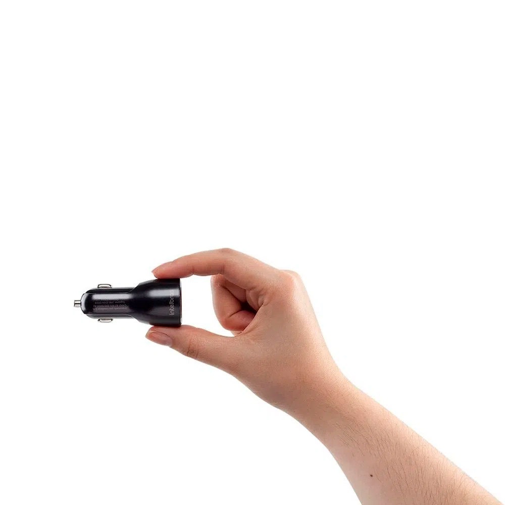 Carregador Veicular Universal USB 2 Portas Intelbras ECV 2 FAST