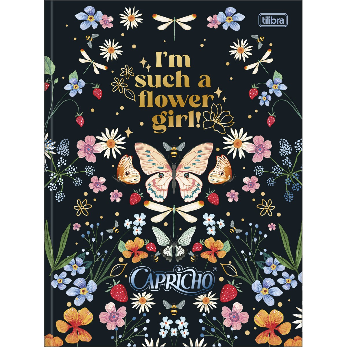 Caderno Brochura Tilibra Capa Dura Universitário Capricho 80 Folhas Sortido