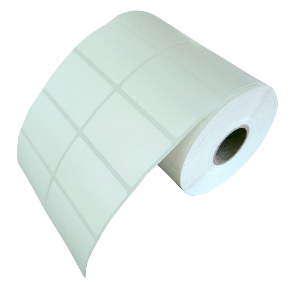Etiqueta Adesiva Couchê 50 x 30mm 2 Carreiras 30m Branco Clair 2074