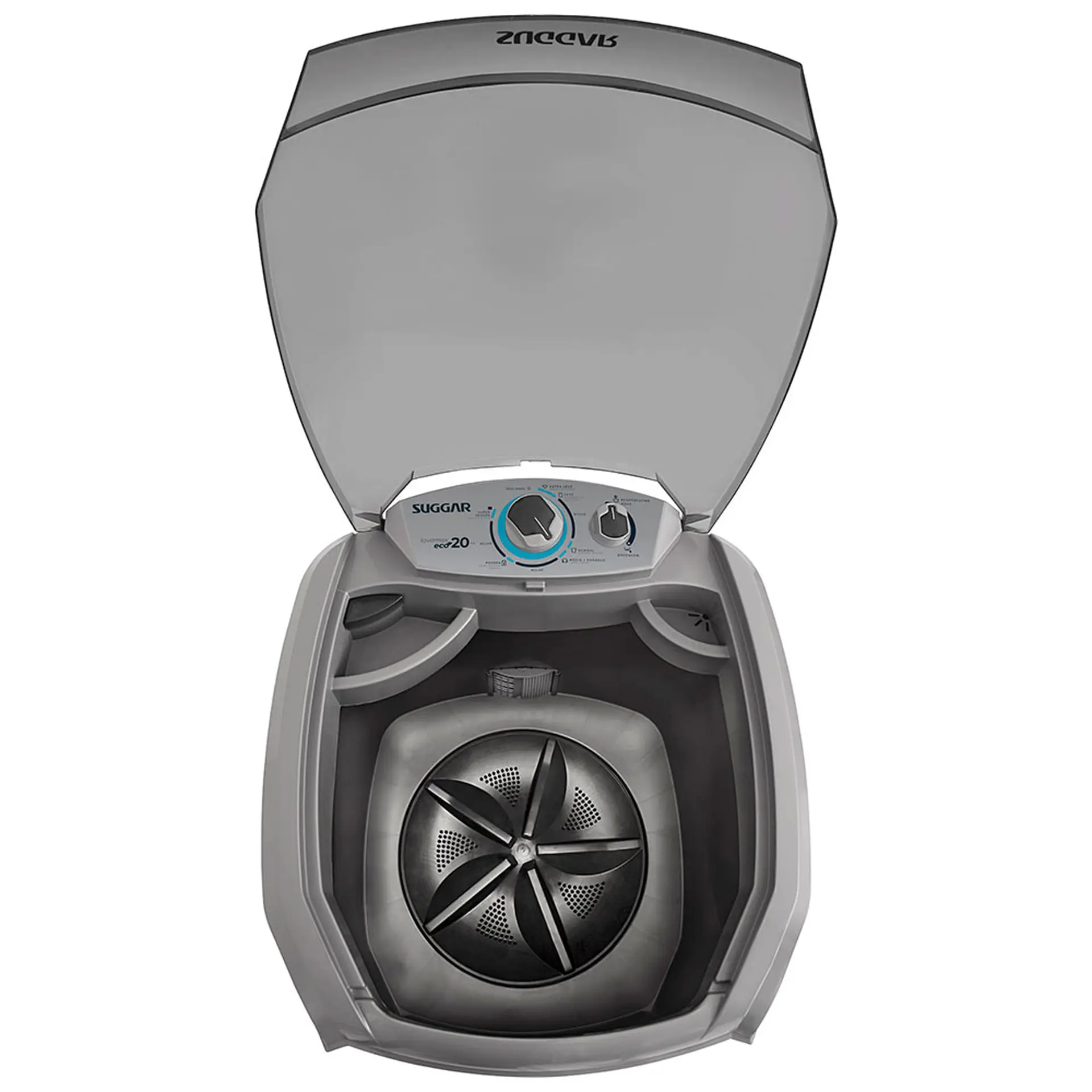 Máquina de Lavar Suggar Lavamax Eco 20kg Semiautomática com Timer LE200 - Prata - 110 Volts