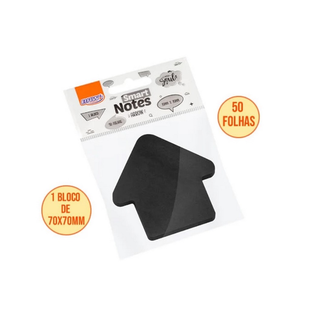 Bloco Anotação BRW Arrow Seta Smart 70x70 Notes