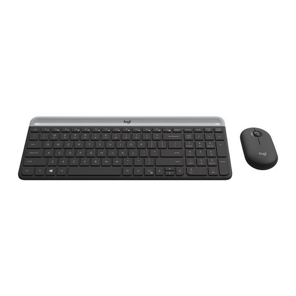 Kit Teclado + Mouse sem Fio Logitech MK470 1000dpi Preto/Cinza - 920-009268