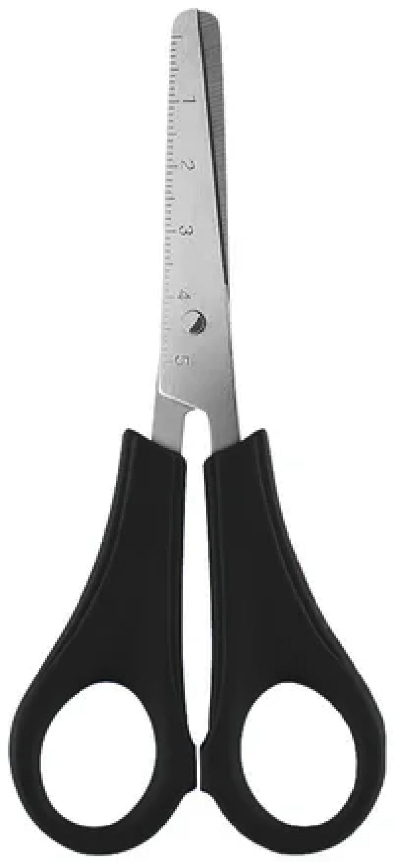 Tesoura Escolar 13 Centímetros Preto  Unitário - BRW - TE1306