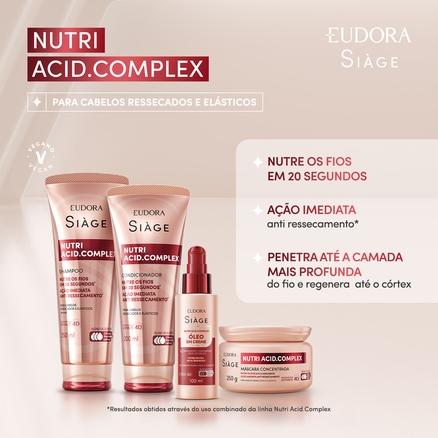 Combo Siàge Nutri Acid.Complex (4 itens)