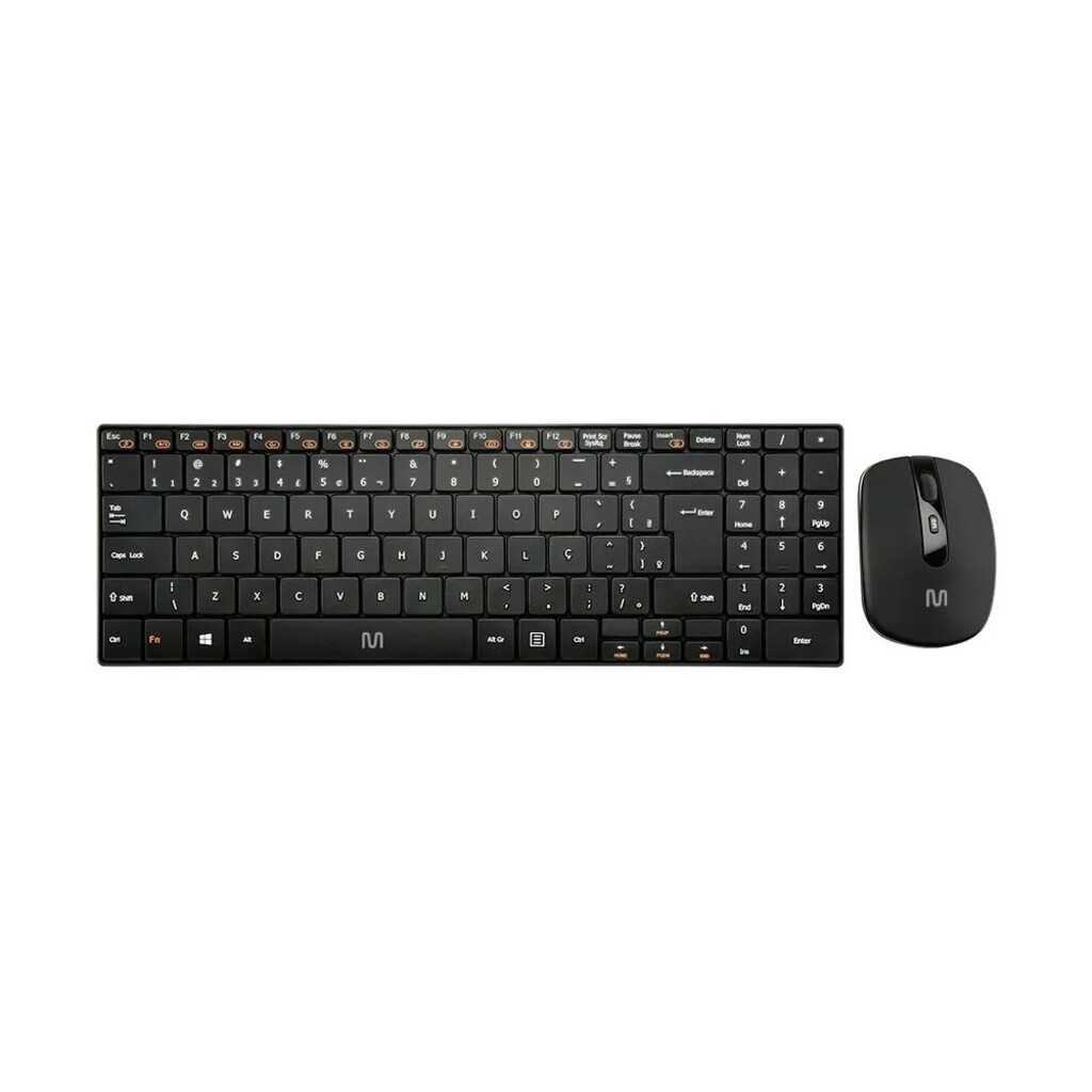 Kit Teclado + Mouse sem Fio Multi CS900 1600dpi Preto - TC202