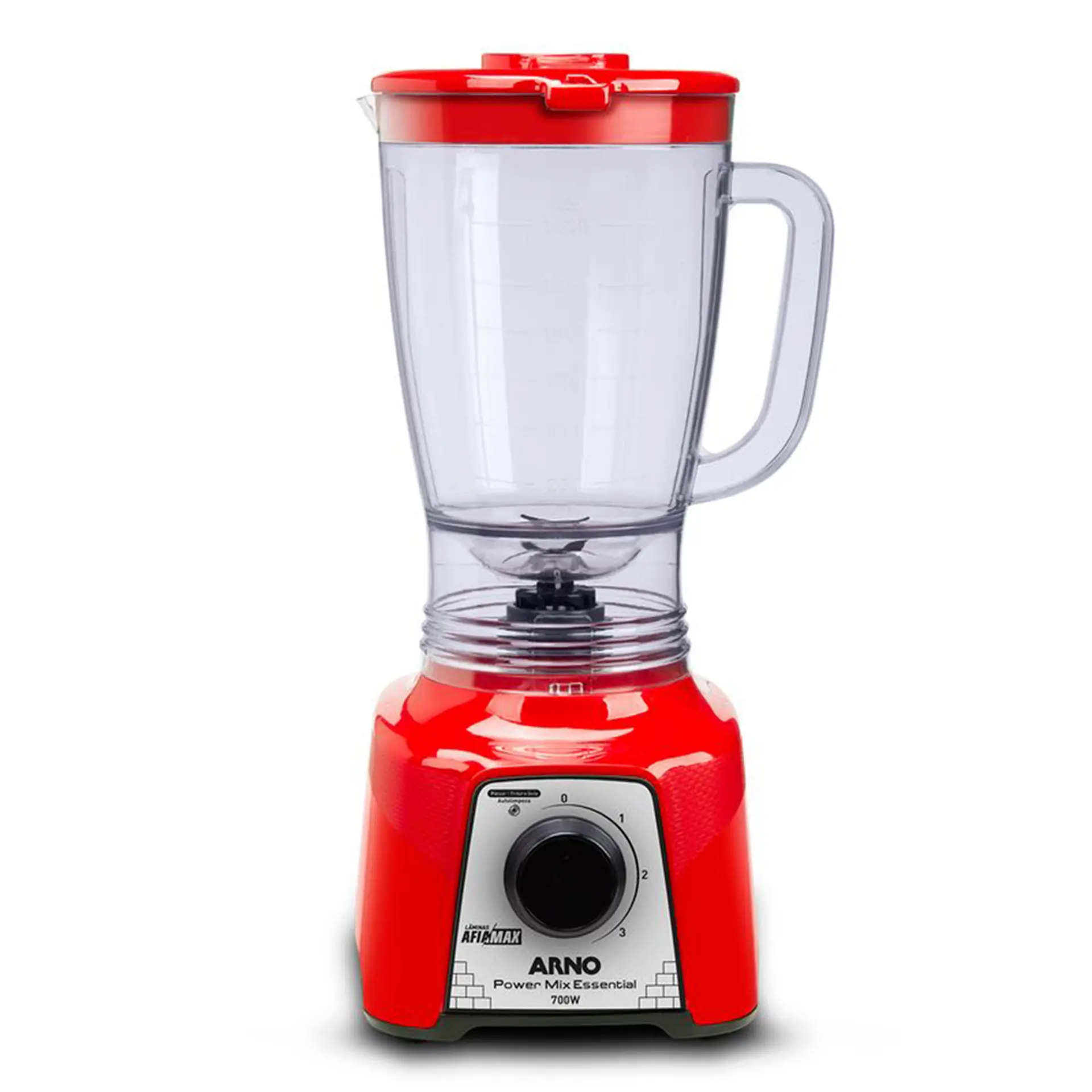 Liquidificador Arno Power Mix Essential 2,4L 700W 3 Velocidades LQ18/19 - Vermelho - 220 Volts