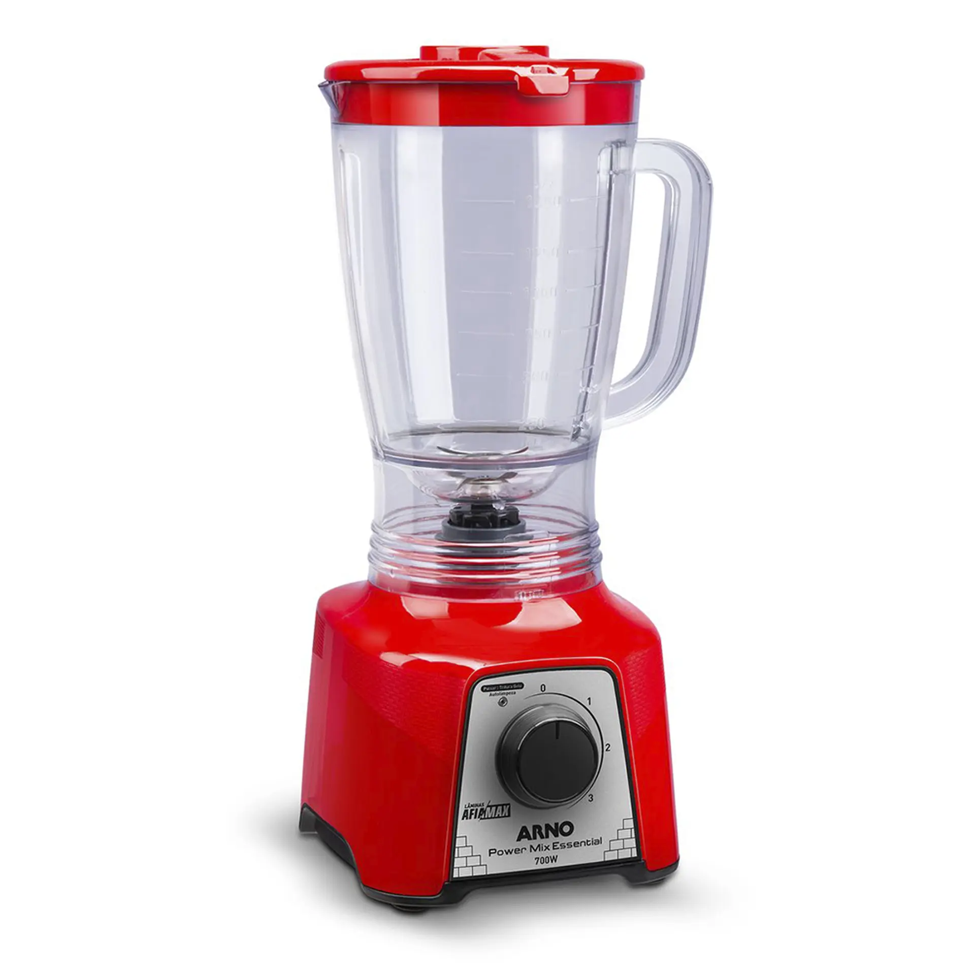 Liquidificador Arno Power Mix Essential 2,4L 700W 3 Velocidades LQ18/19 - Vermelho - 220 Volts