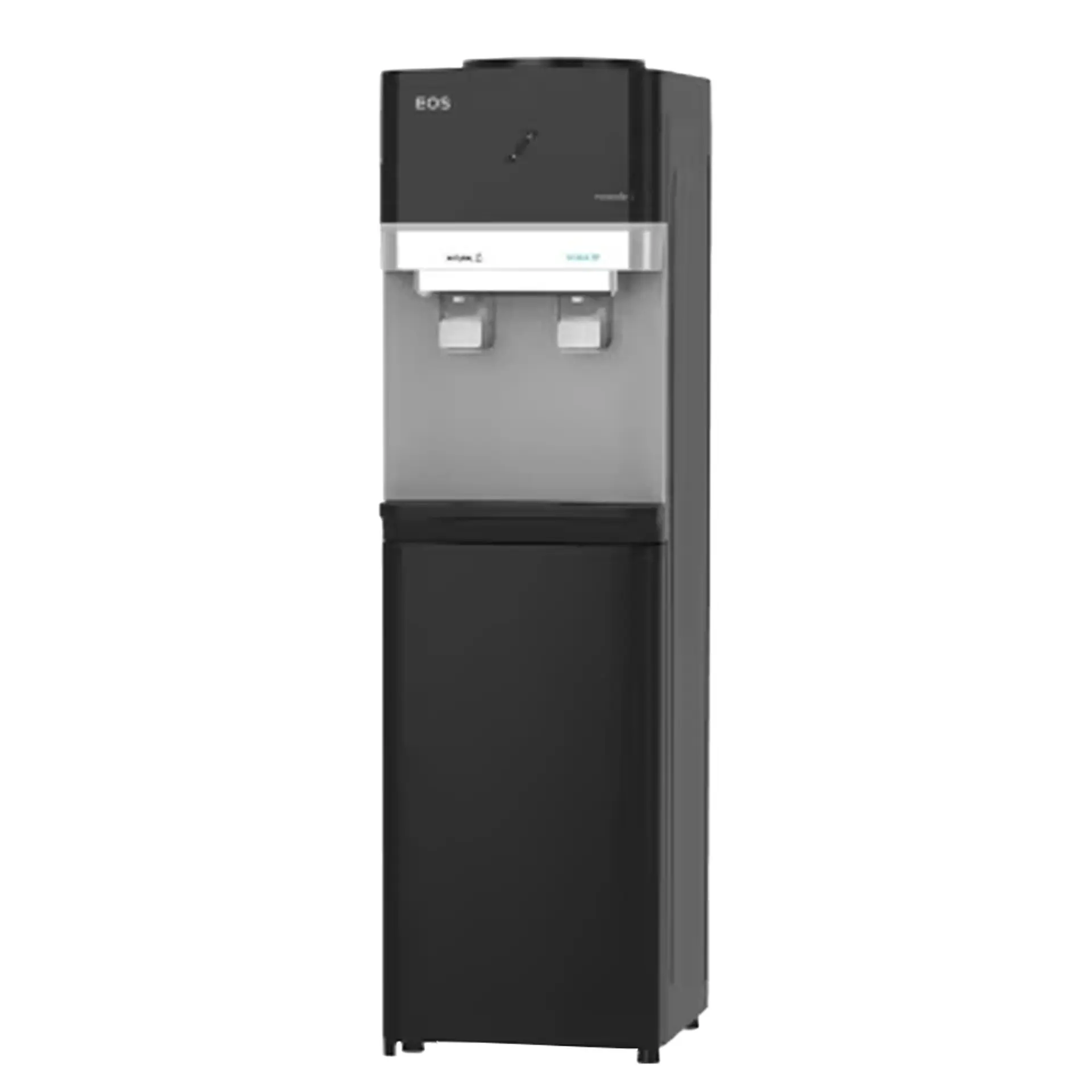 Bebedouro Coluna para Garrafão com Armário Mineralle Compressor EOS - Preto - 110 Volts