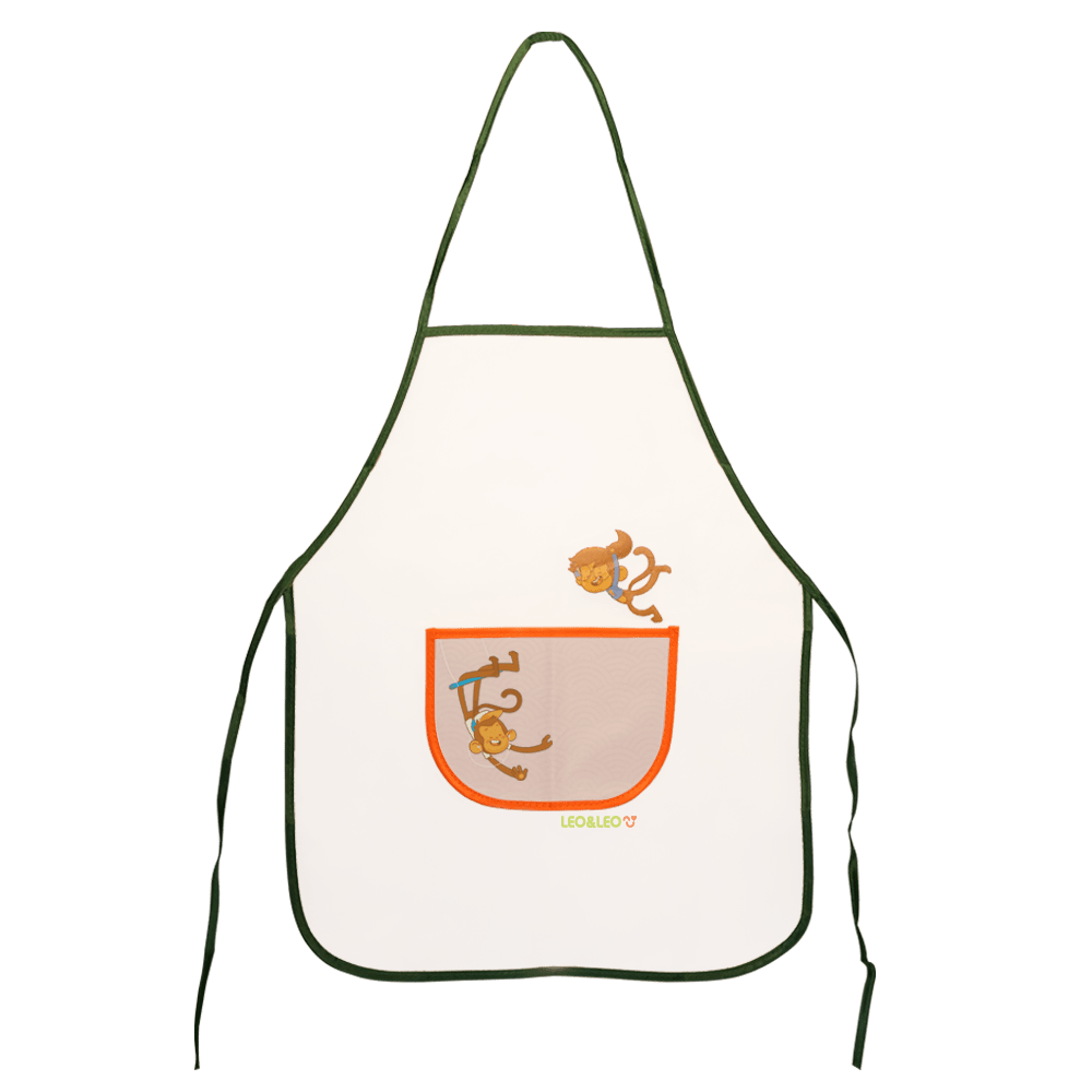 Avental Leo e Leo Infantil Cristal com Bolso