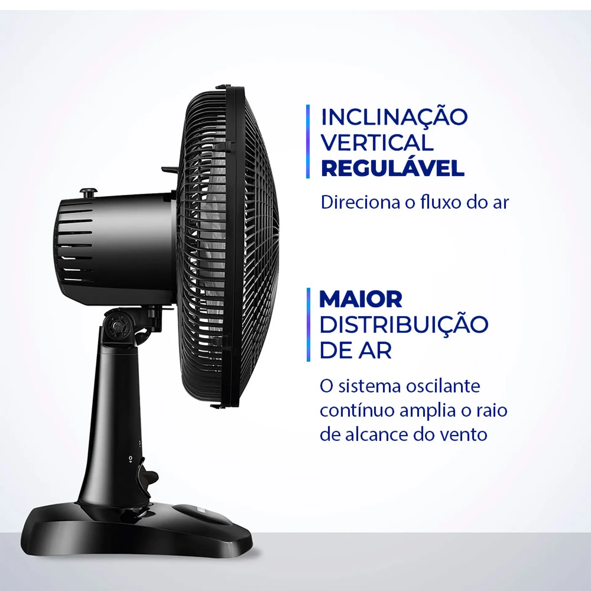 Ventilador Mondial Super Power 30cm 6 Pás 3 Velocidades 60W VSP-30-B - Preto - 110 Volts