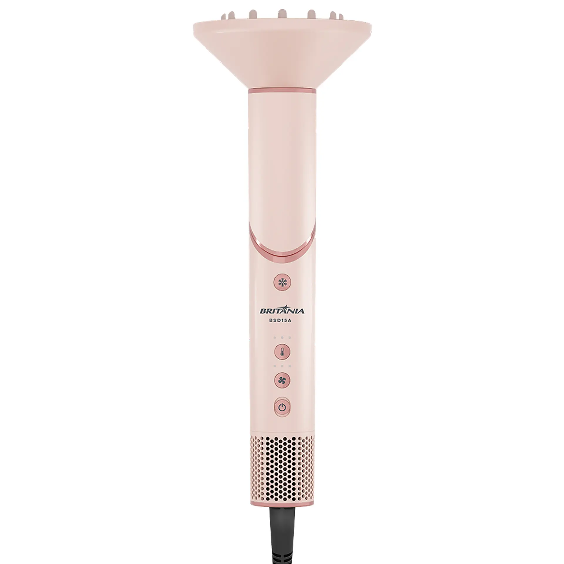 Secador de Cabelo Britânia BSD15A Tourmaline Íon 1450W - Rosa - 110 Volts