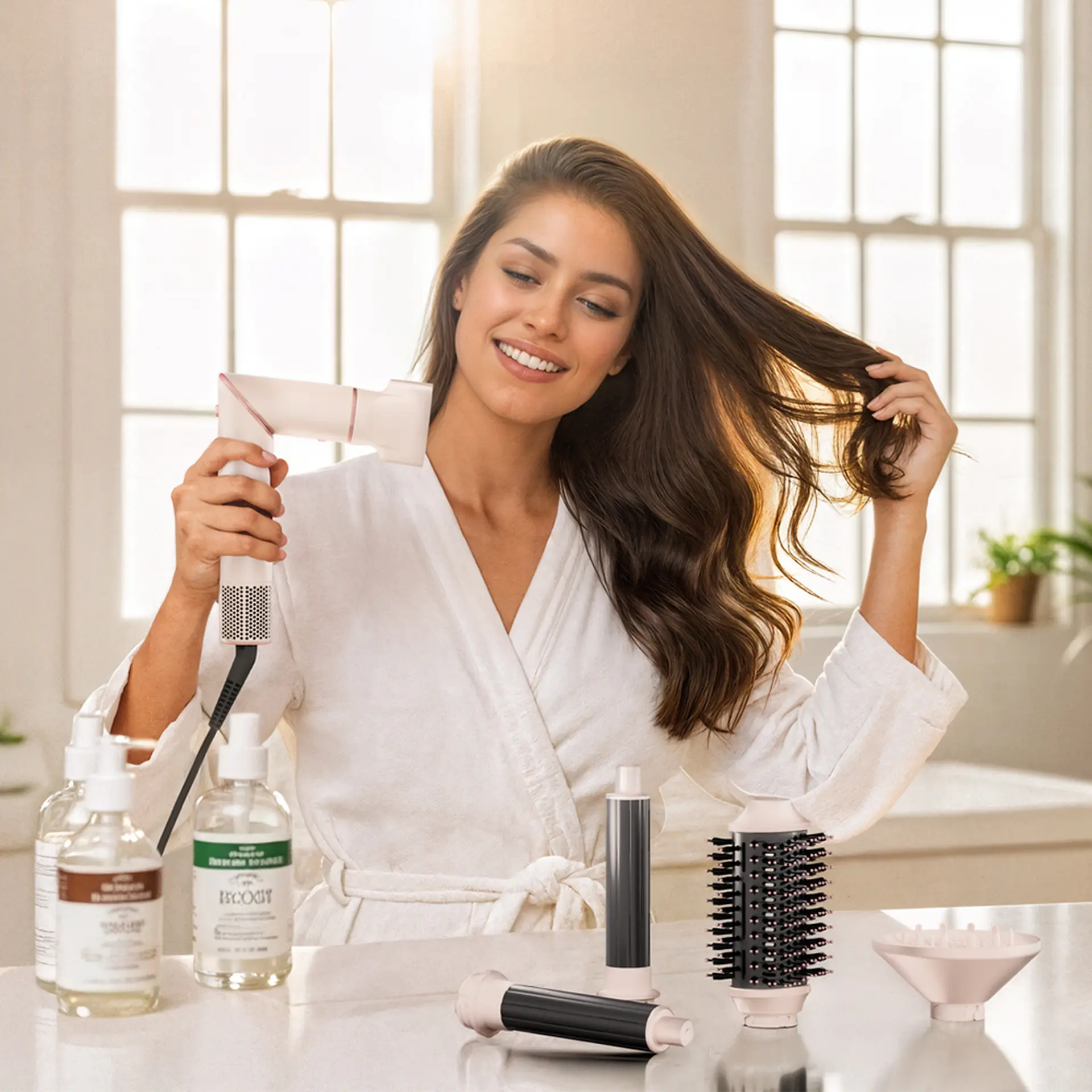 Secador de Cabelo Britânia BSD15A Tourmaline Íon 1450W - Rosa - 110 Volts