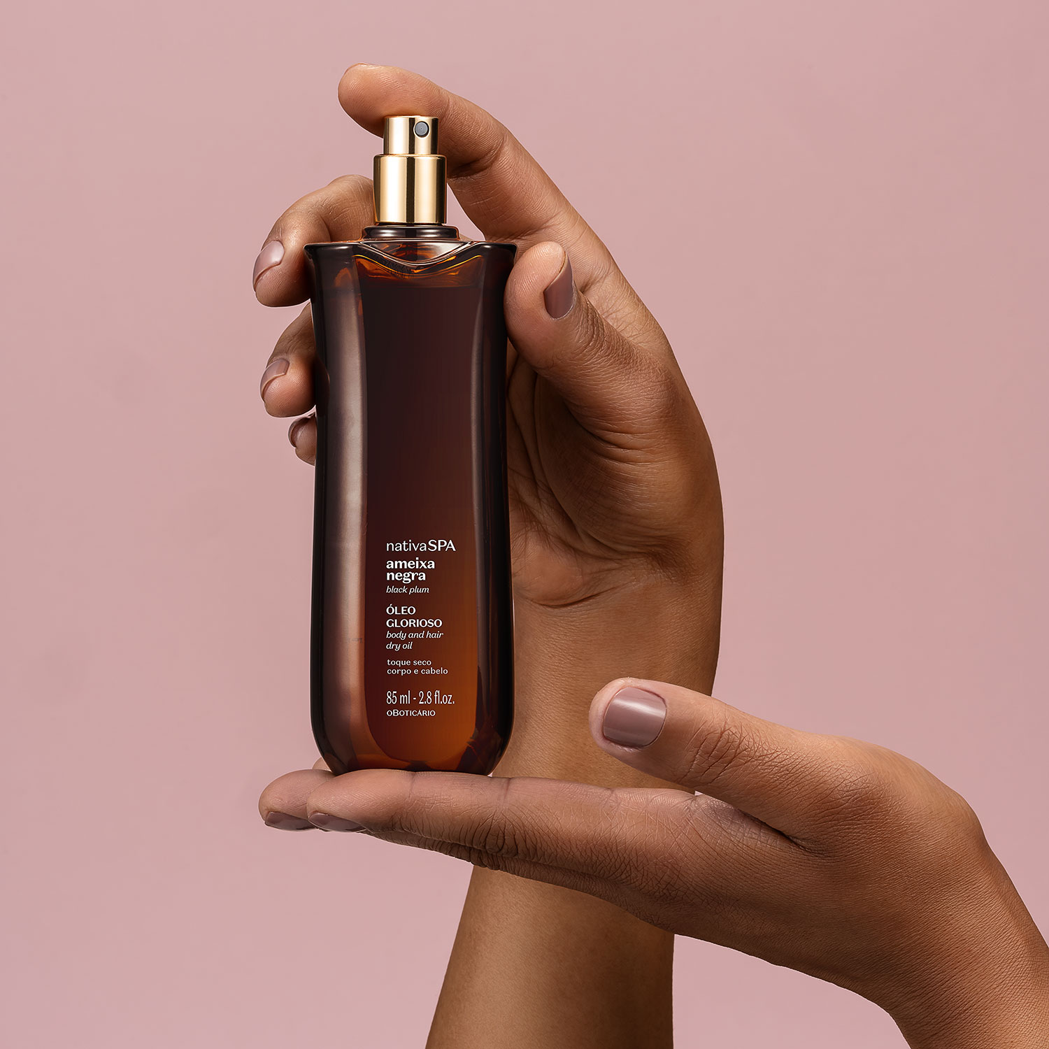 Óleo Multifuncional Glorioso Corpo e Cabelos Nativa SPA Ameixa Negra 85ml