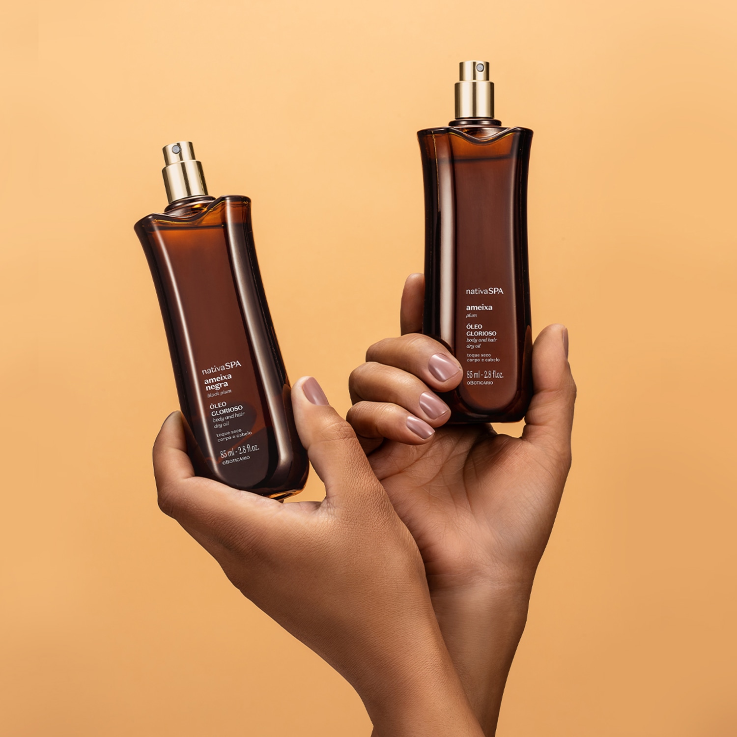 Óleo Multifuncional Glorioso Corpo e Cabelos Nativa SPA Ameixa Negra 85ml