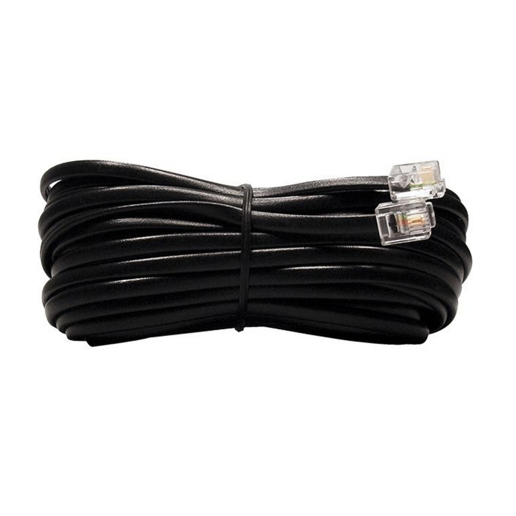 Cabo para Telefone Liso Preto RJ11 10 metros Connect Pro - 018-1375