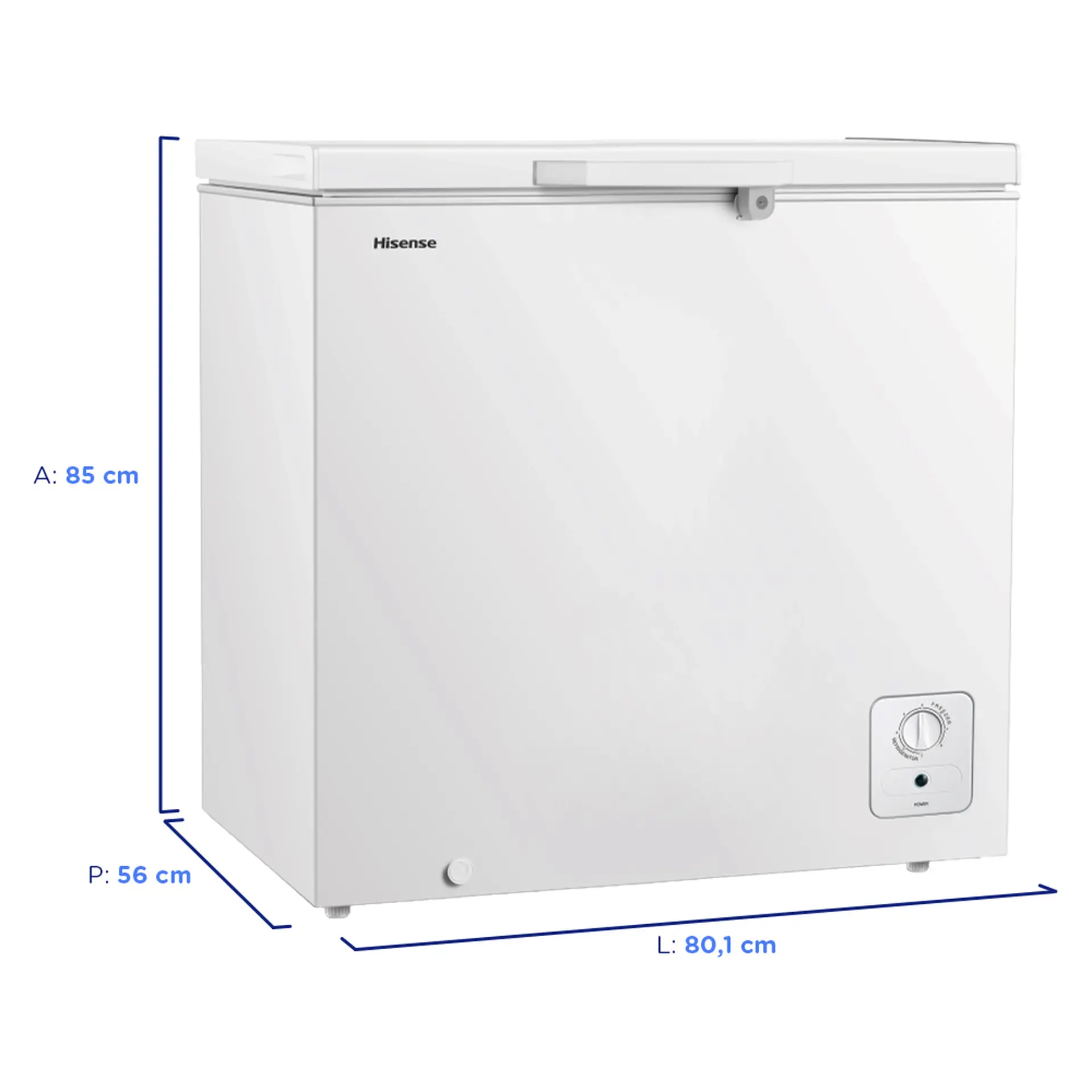 Freezer Hisense 198L 1 Porta Horizontal FC257NW - Branco - 110 Volts