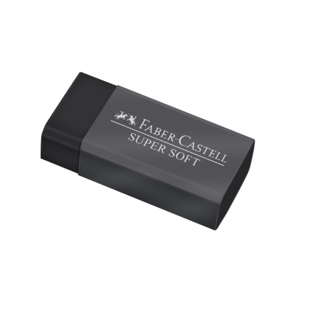 Borracha Faber Castell Super Soft Preto Unidade