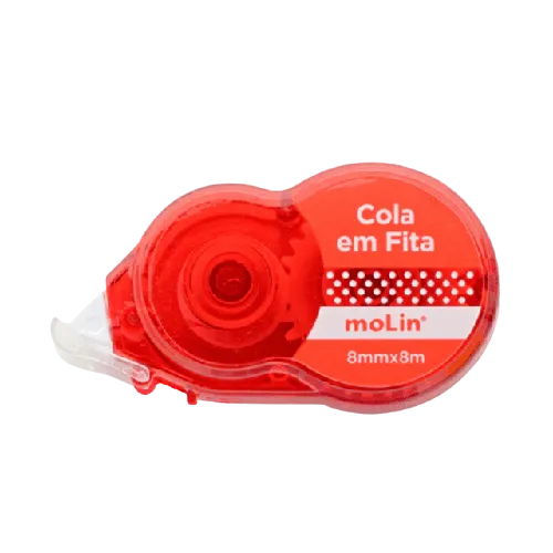 Cola em Fita Molin 8mm x 8mm Secagem Rápida Sortido