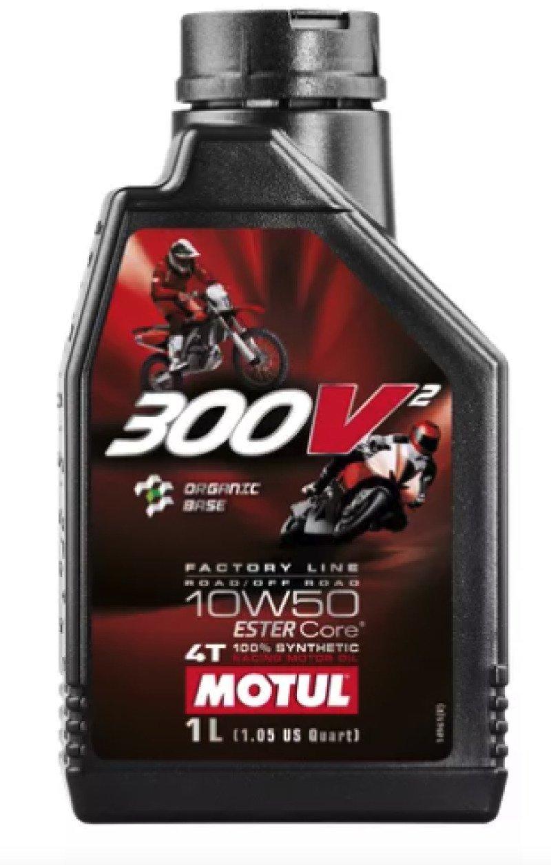 Óleo Para Motor de Moto de Competição Motul 300V Fl 10W-50 4T 1L 108586