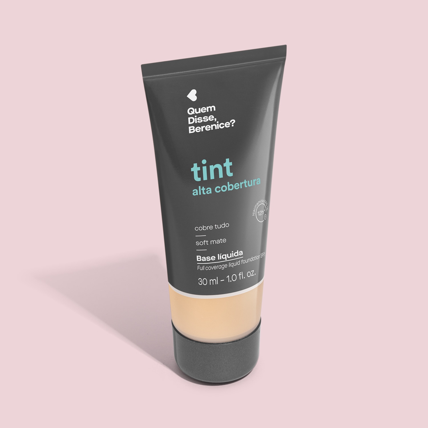 Base Líquida Tint Alta Cobertura Cor 130Q Quem Disse, Berenice? 30ml
