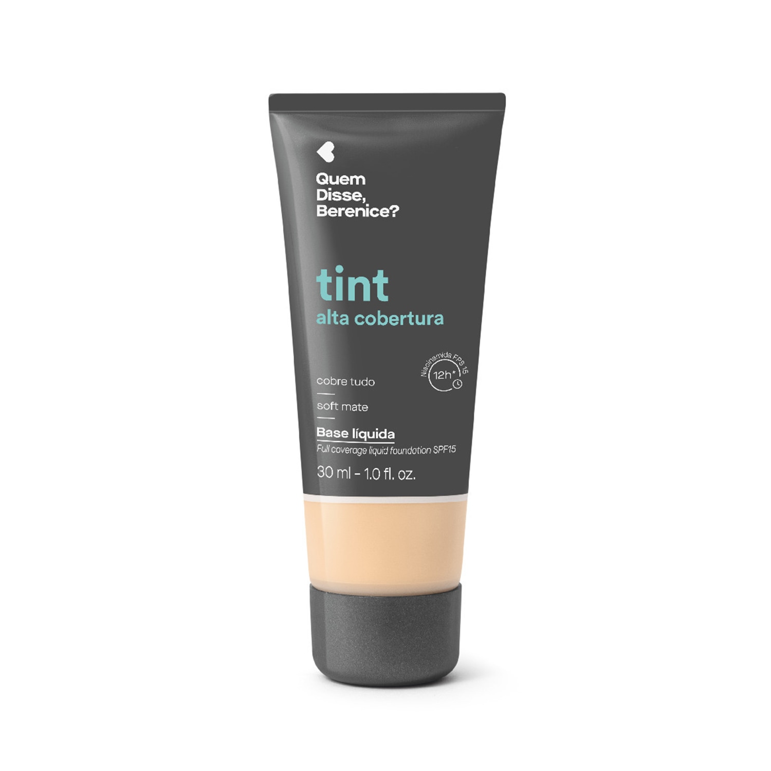 Base Líquida Tint Alta Cobertura Cor 130Q Quem Disse, Berenice? 30ml