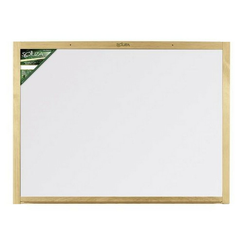 Quadro Branco Standard 50x40 Cm com Moldura de Madeira Souza - 6152