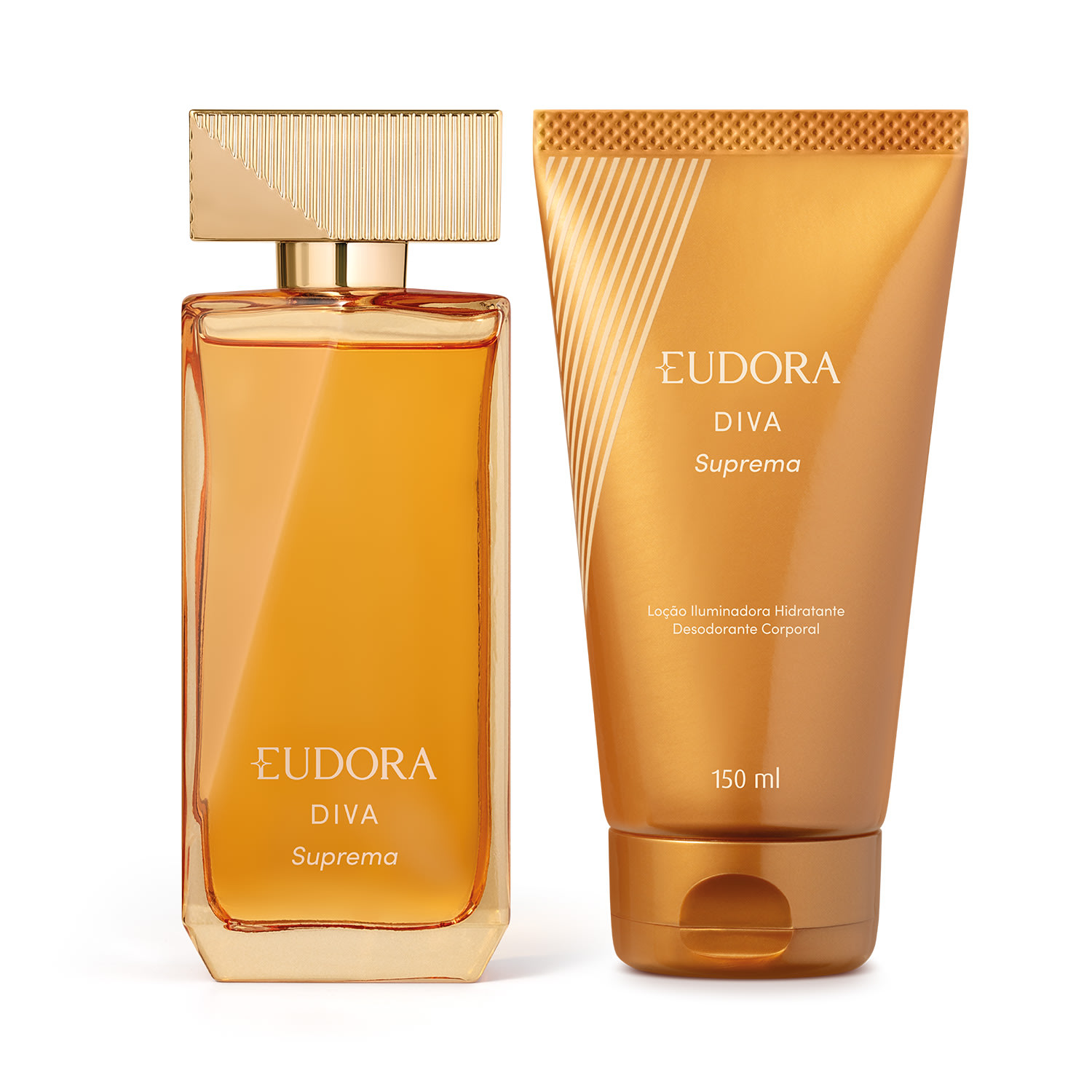 Combo Diva Suprema: Desodorante Colônia 100ml + Loção Iluminadora Hidratante 150ml