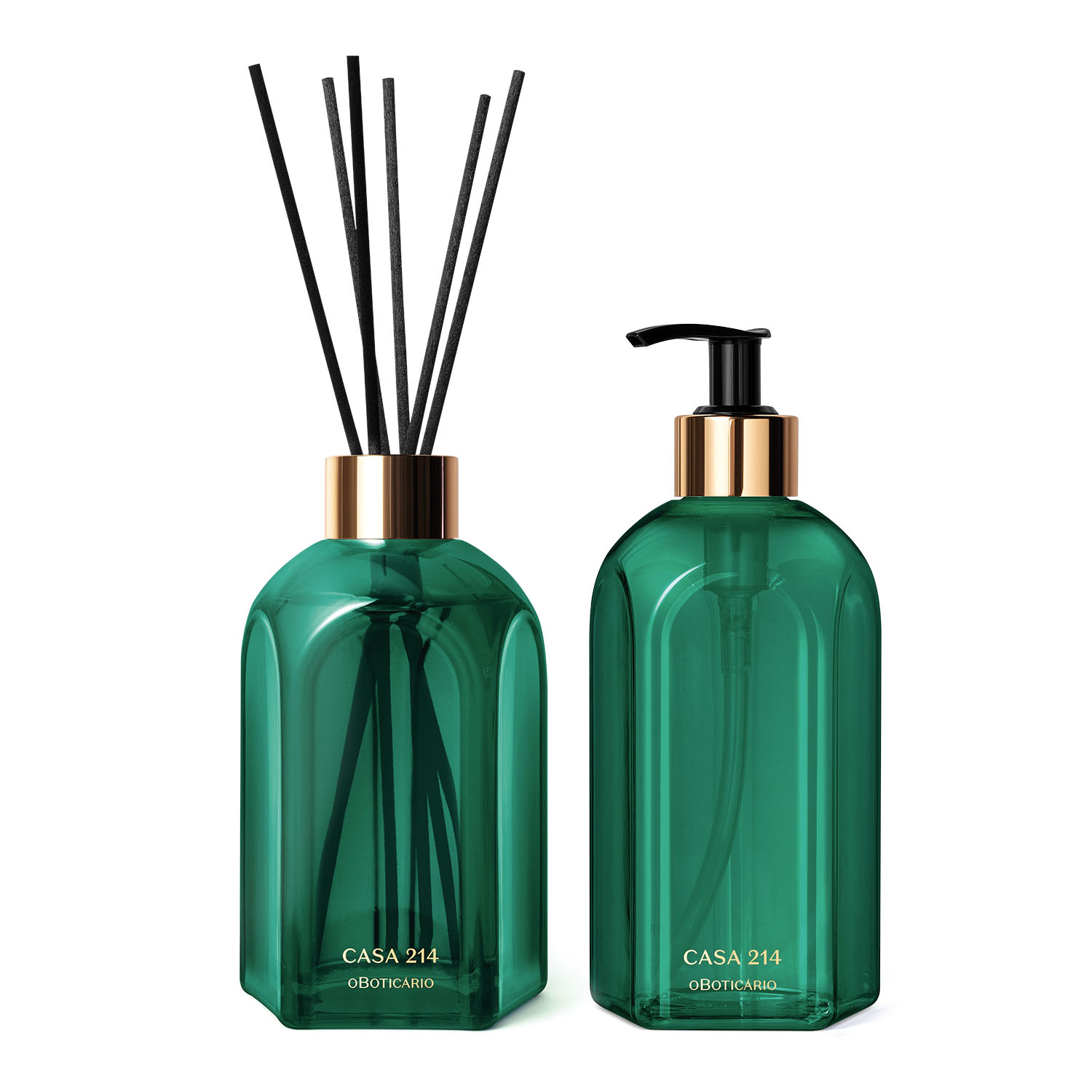 Combo Casa 214 Brisa de Cedros: Sabonete Líquido 400ml + Difusor de Ambiente com Varetas 250ml