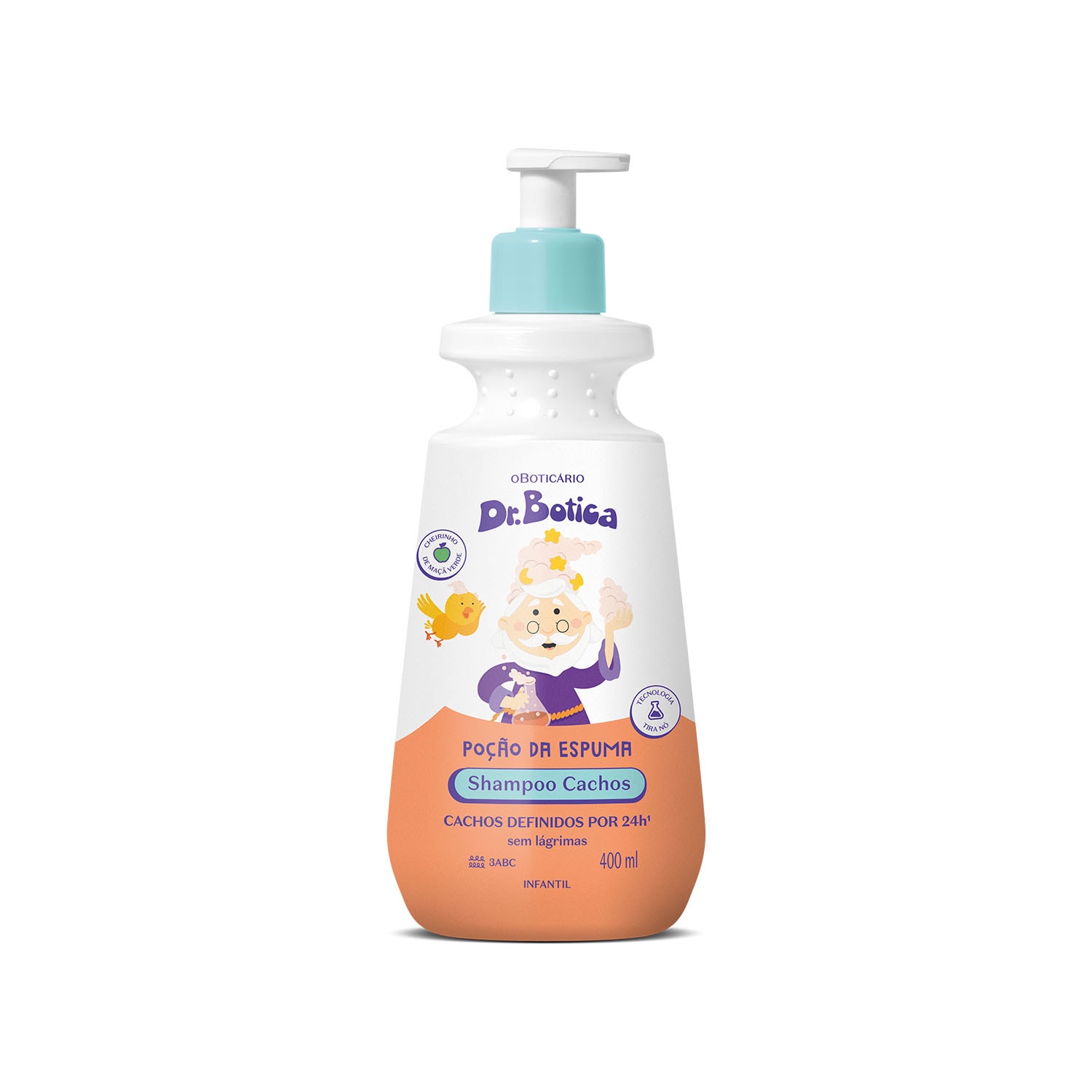 Combo Dr. Botica Cabelos Cacheados 3 ABC: Shampoo Infantil 400ml + Condicionador Infantil 400ml + Creme Para Pentear Infantil 350ml