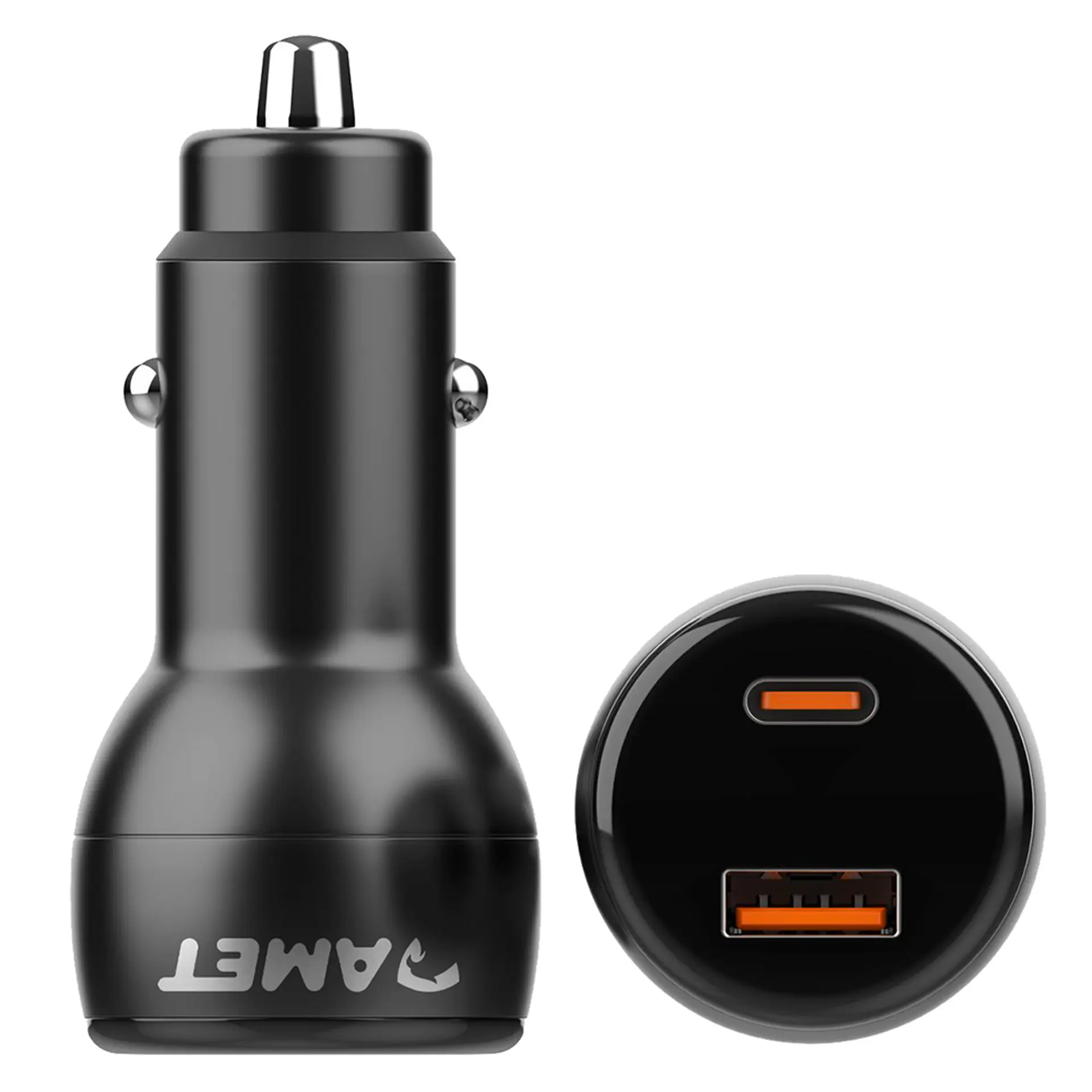 Carregador Amet Veicular para Starlink Fastcar 65W Com Cabo - Preto - 12 Volts