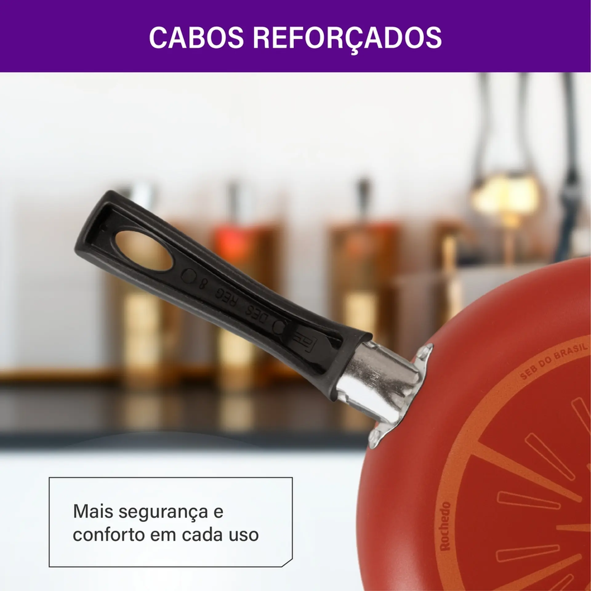 Frigideira Work Rochedo 1,5L Facilita Antiaderente - Vermelho