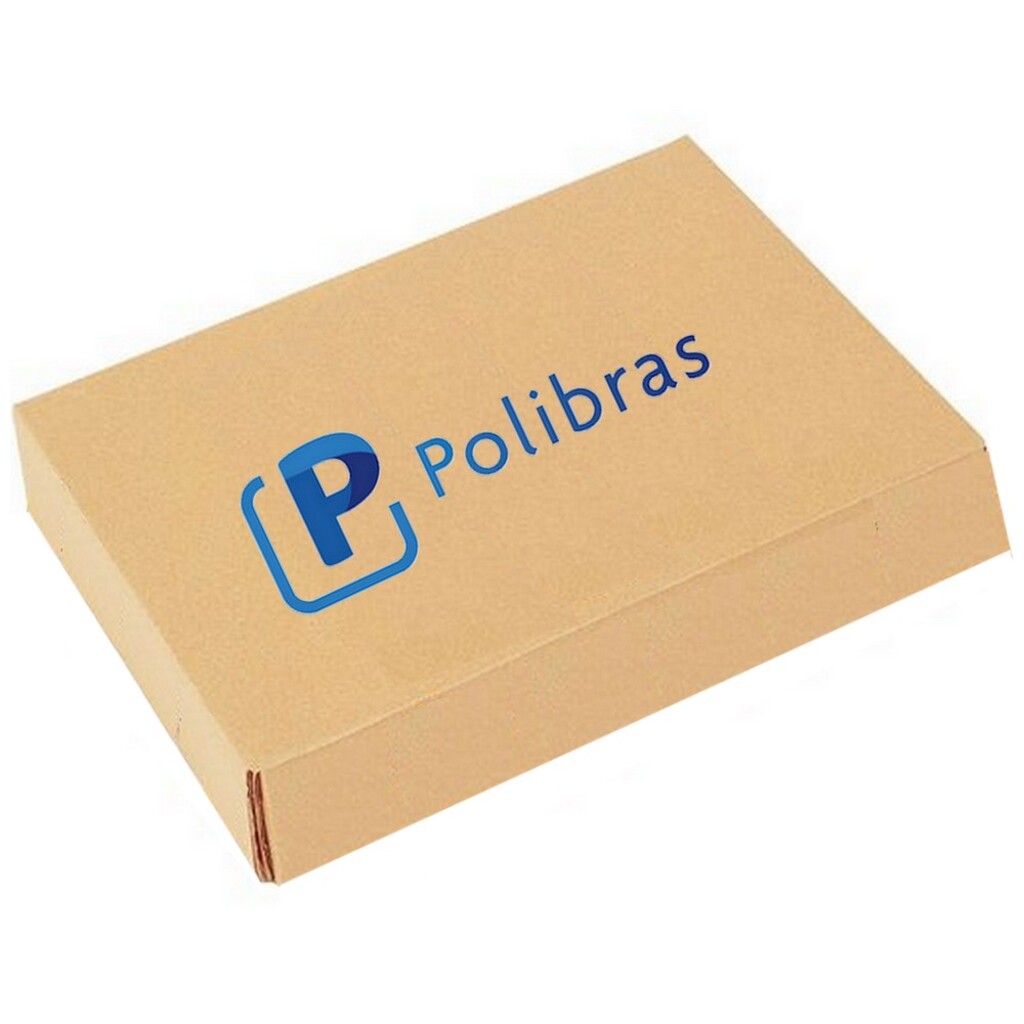 Saco Plástico Ofício 4 Furos 240mm x 330mm Extra Médio Polibras - 62117 Caixa com 500 Unidades