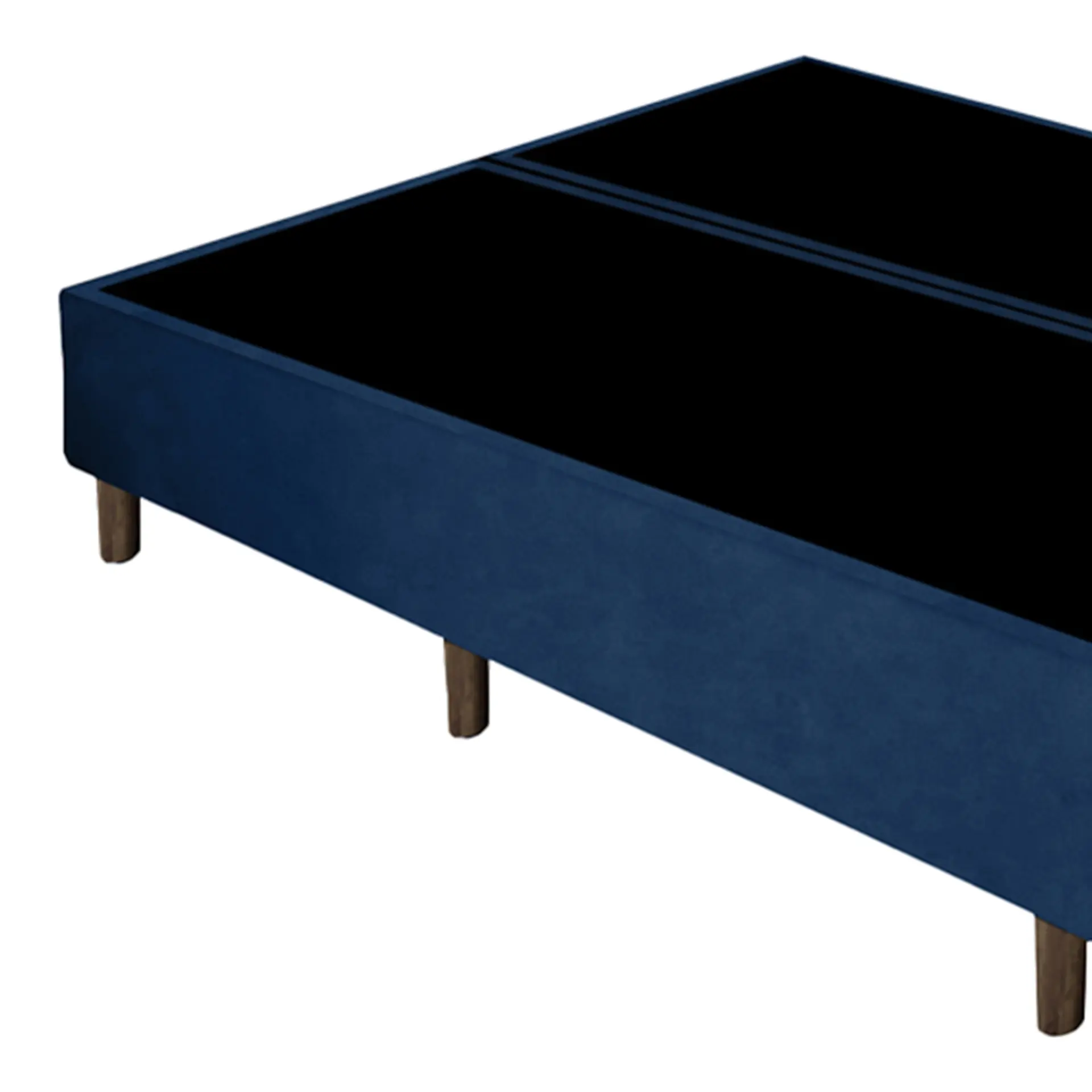 Base Cama Box Gazin Queen Suede Liso 158x198 6000007 - Azul Marinho