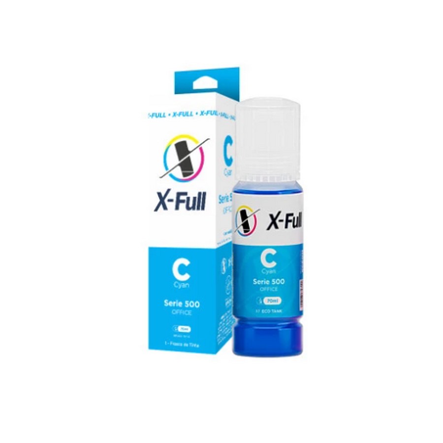 Tinta Cartucho Epson 504 544 CY Cyan 70ml X-Full Corante Potencial Suprimentos 504544 CY CX