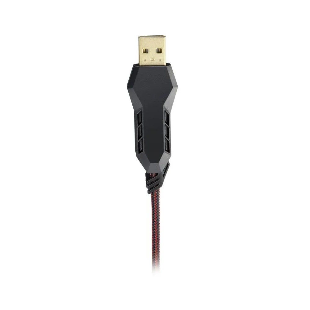 Teclado USB Gamer Warrior Morani Preto Vermelho TC209 Unitário