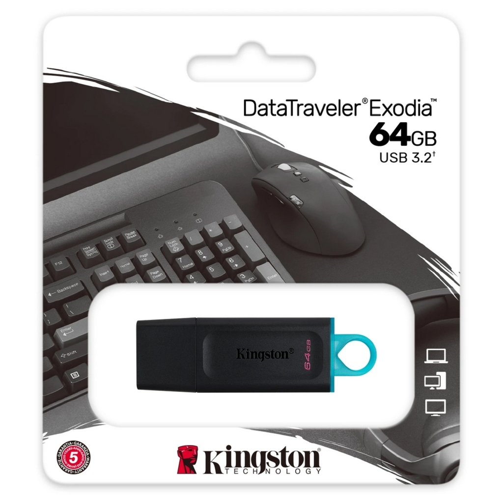 Pen Drive Kingston 64GB USB 3.2 - DTX/64GB