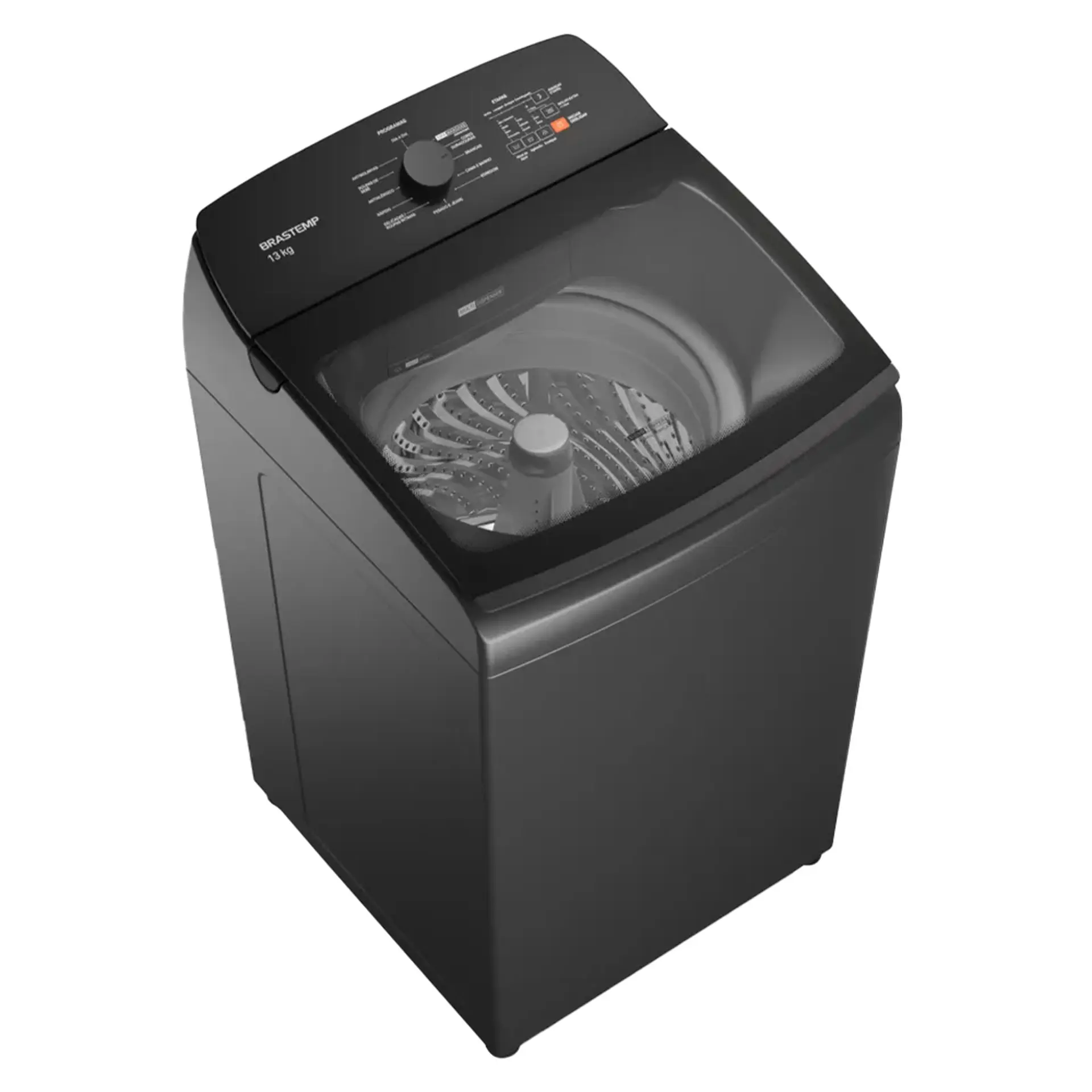 Máquina de Lavar Brastemp 13kg Automática Cesto Inox BWK13A9 - Cinza - 220 Volts