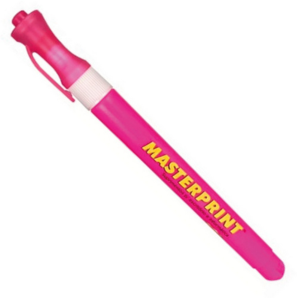 Caneta Marca Texto Neon Slim Rosa 12 unidades Masterprint MP614