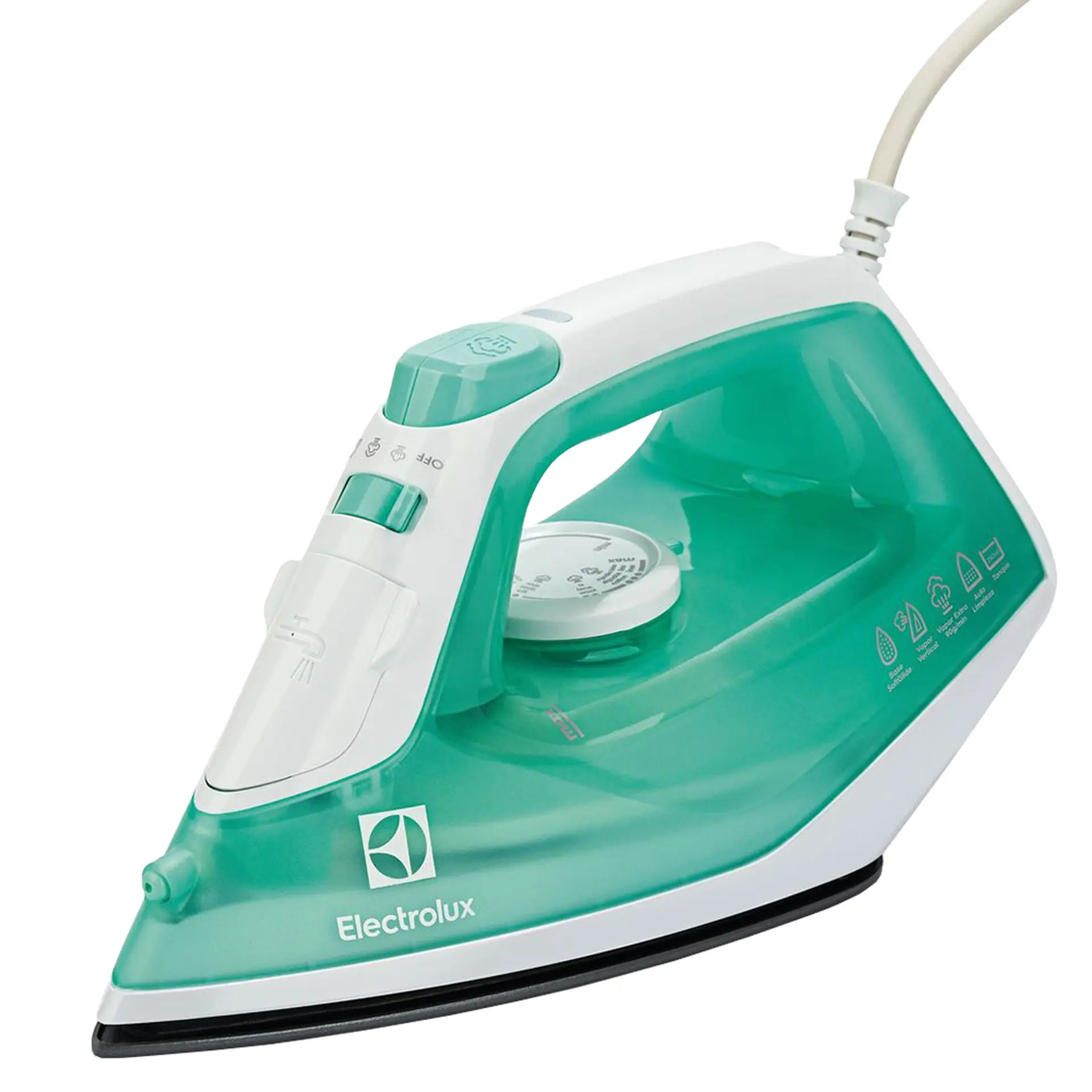 Ferro de Passar a Vapor e Seco Electrolux Easyline Vapor Vertical 1200W SIE70 - Verde - 110 Volts