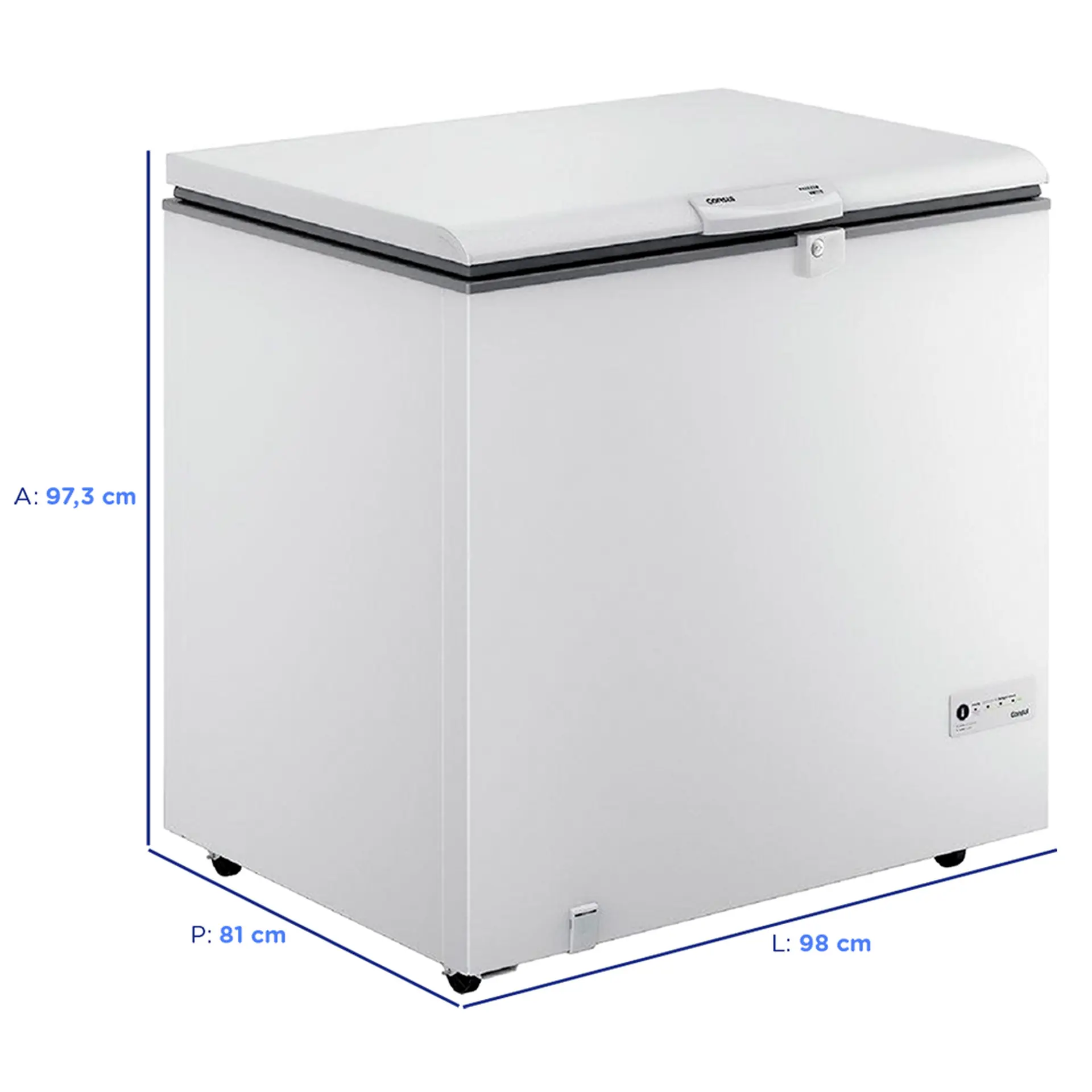 Freezer Consul 309L 1 Porta Horizontal Degelo Manual CHA31FB - Branco - 110 Volts