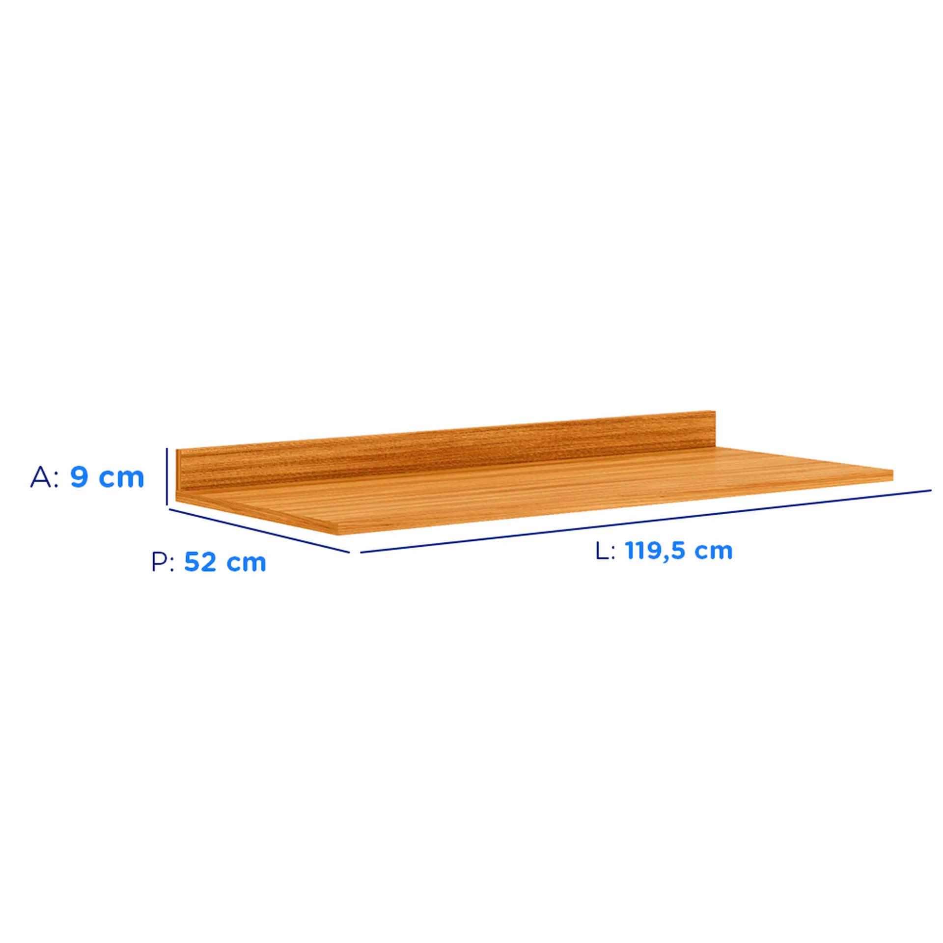 Tampo para Balcão 120cm Plena Demobile - CINAMOMO TOUCH