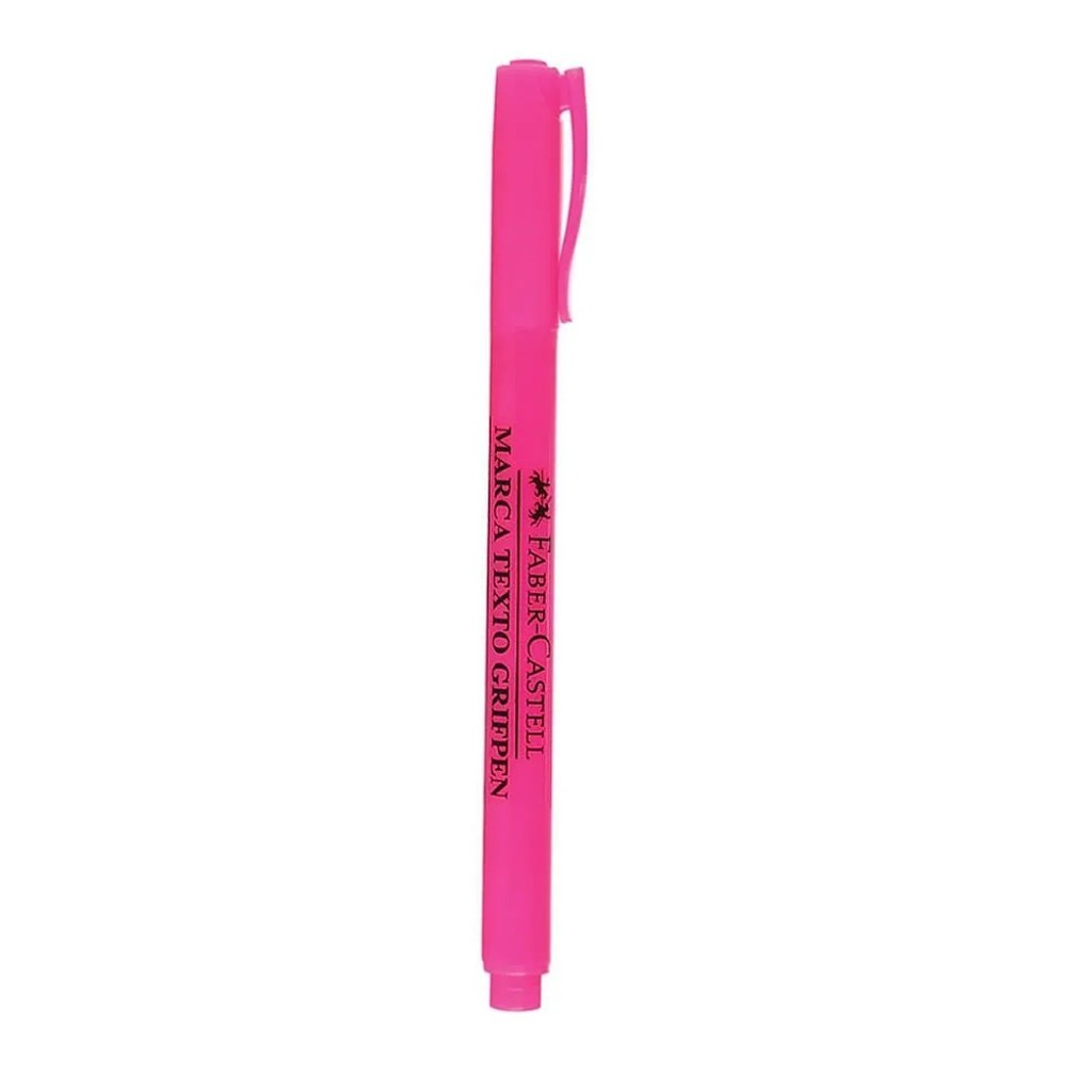 Caneta Marca Texto Rosa Caixa com 12 Unidades Grifpen - Faber Castell - MT/RSZF