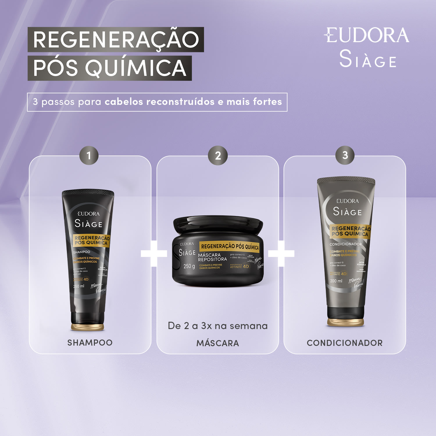 Máscara Repositora Siàge Expert Regeneração Pós Química 250g