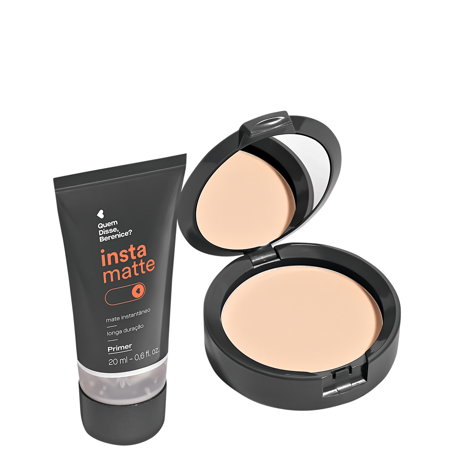 Kit Quem Disse, Berenice? Instamatte Primer + Pó Compacto Translúcido (2 Produtos)