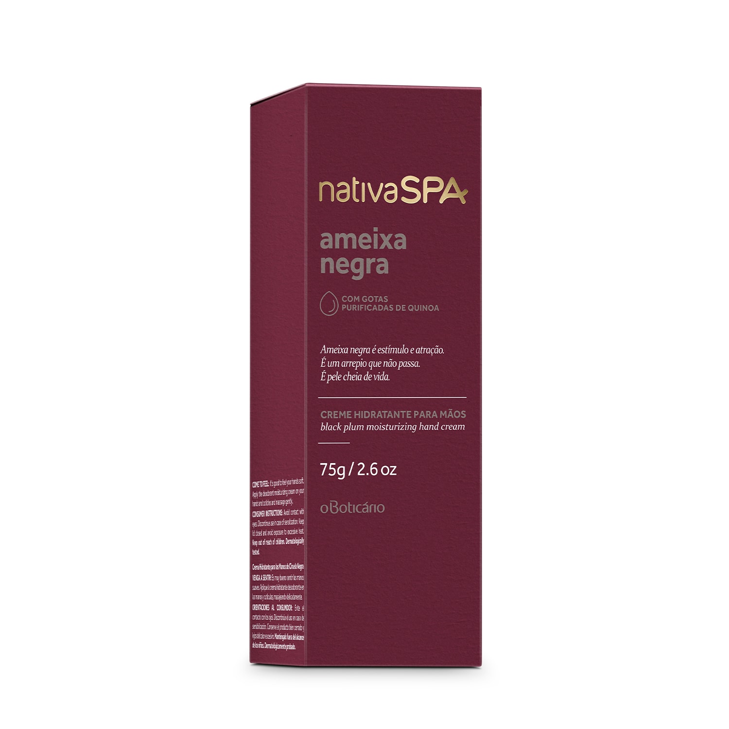 Creme Desodorante para as Mãos Nativa SPA Ameixa Negra 75g