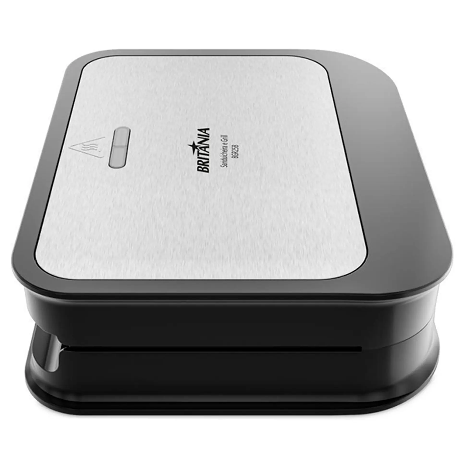 Grill Sanduicheira Britânia BGR25B Antiaderente 750W - Preto/Inox - 110 Volts