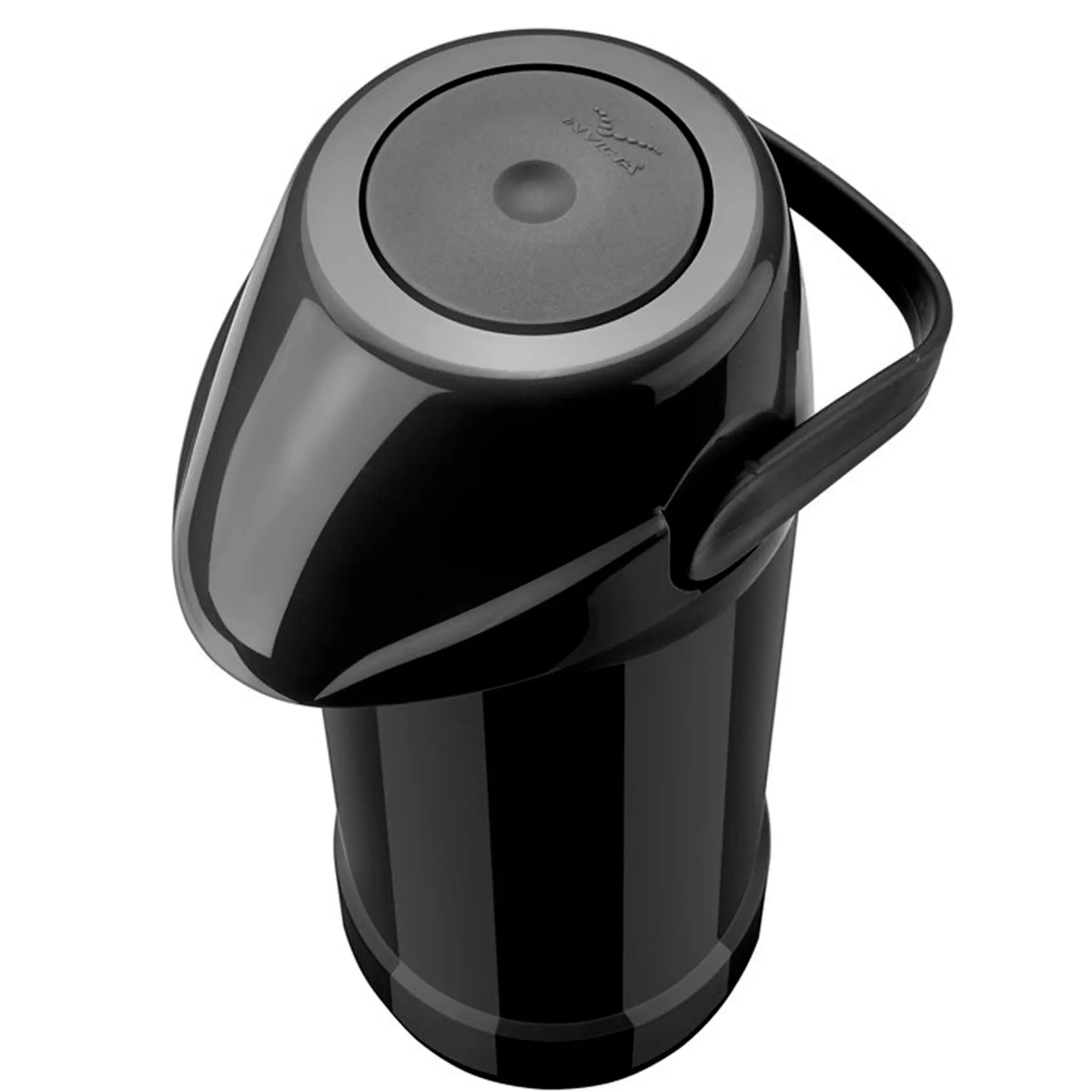 Garrafa Térmica Invicta GLT 1L Bomba de Pressão Plástico com Alça Retrátil - Preto