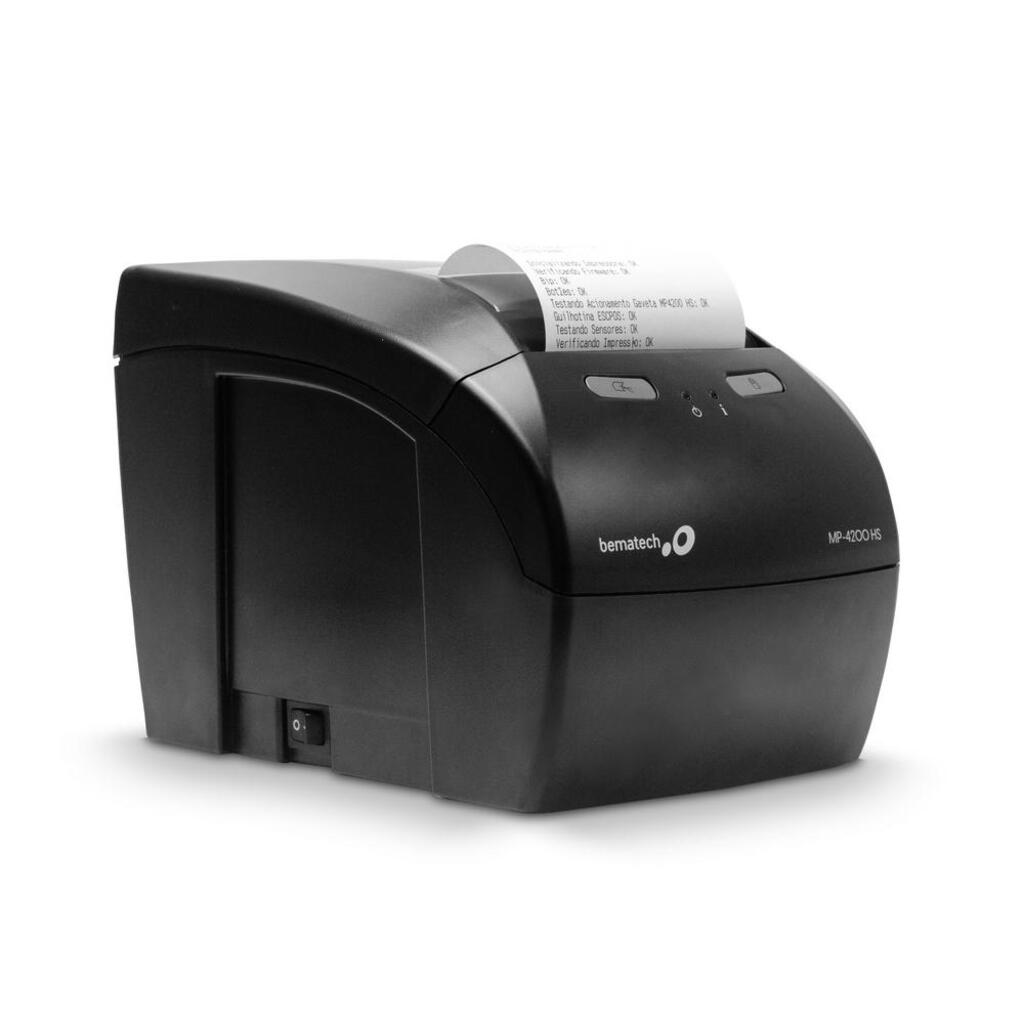 Impressora Térmica Não Fiscal Bematech MP-4200 HS Ethernet e USB/Serial - 46B4200HS000 / 46B4200HS001- Guilhotina