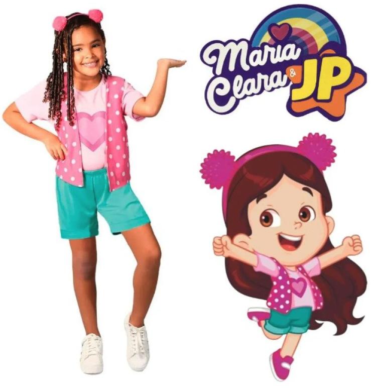 Fantasia Infantil Maria Clara e JP Tam M Super Magia